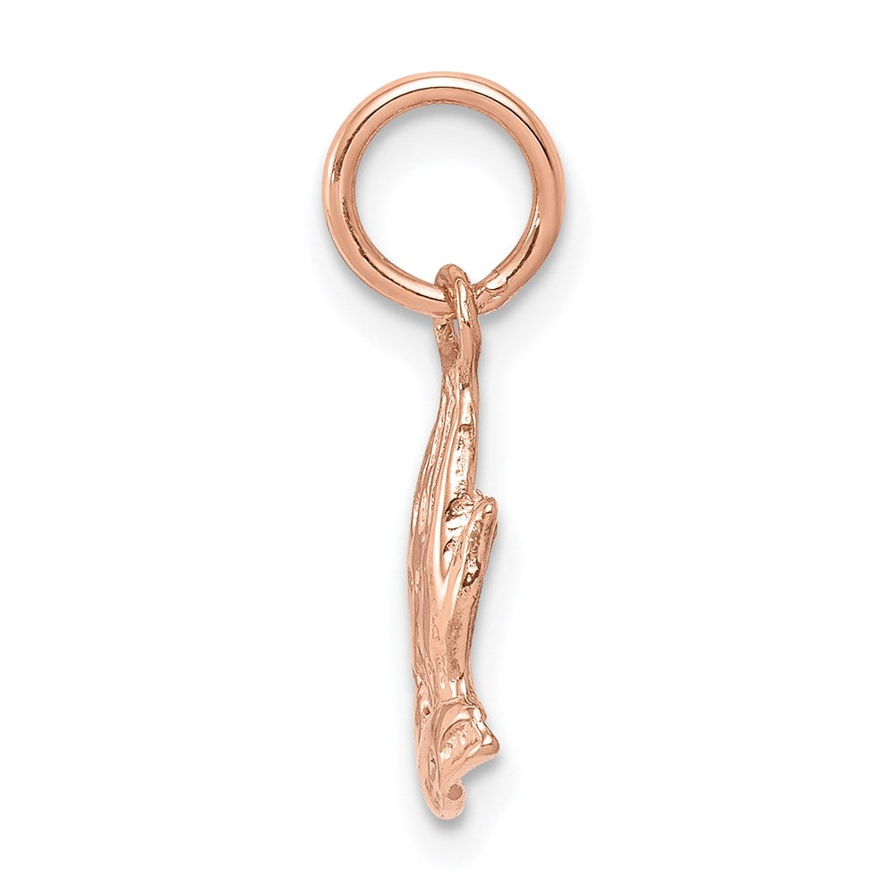 14k Rose Gold Praying Hands Charm