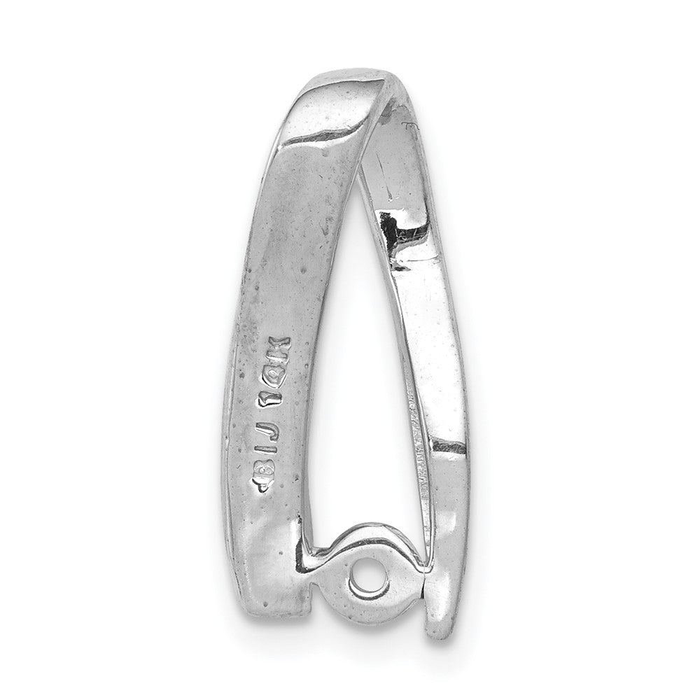 14K White Gold Lab Grown Vs/Si Fgh Dia Chain Slide