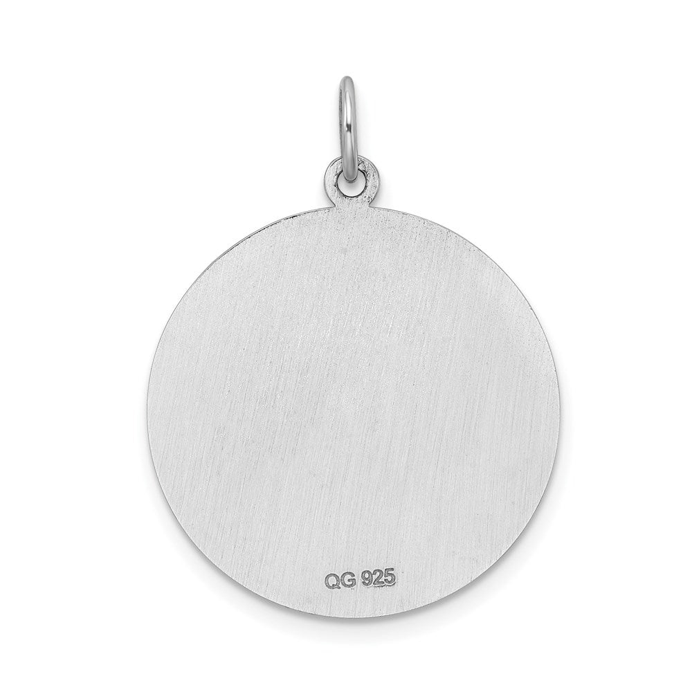 Sterling Silver Rhodium-plated Medical Jewelry Pendant
