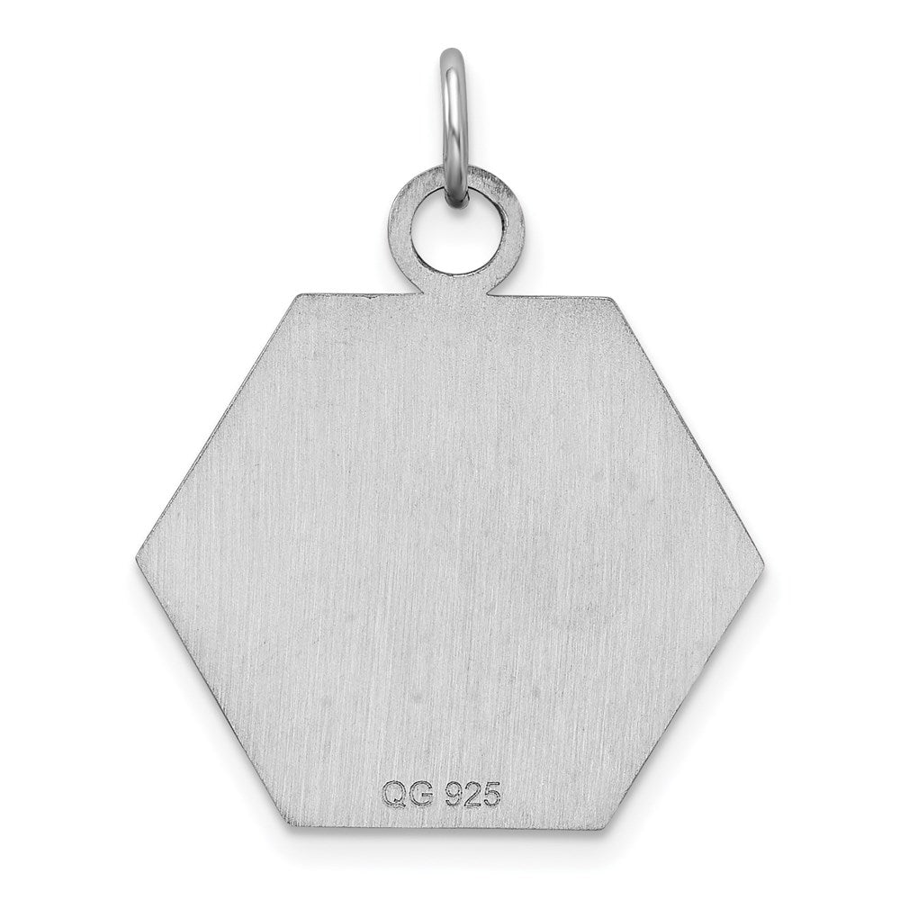 Sterling Silver Rhodium-plated Medical Jewelry Pendant