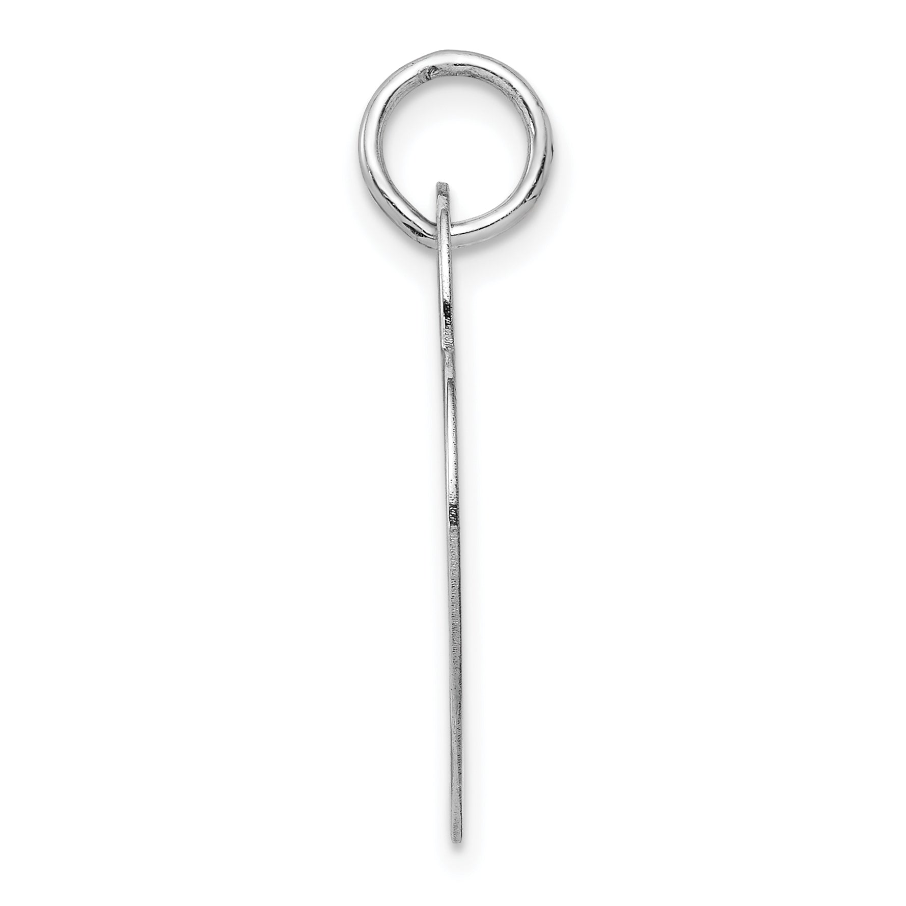 14k White Gold Large Engravable Heart