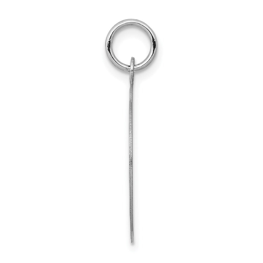 14k White Gold Etched .011 Gauge Engraveable Round Disc Charm