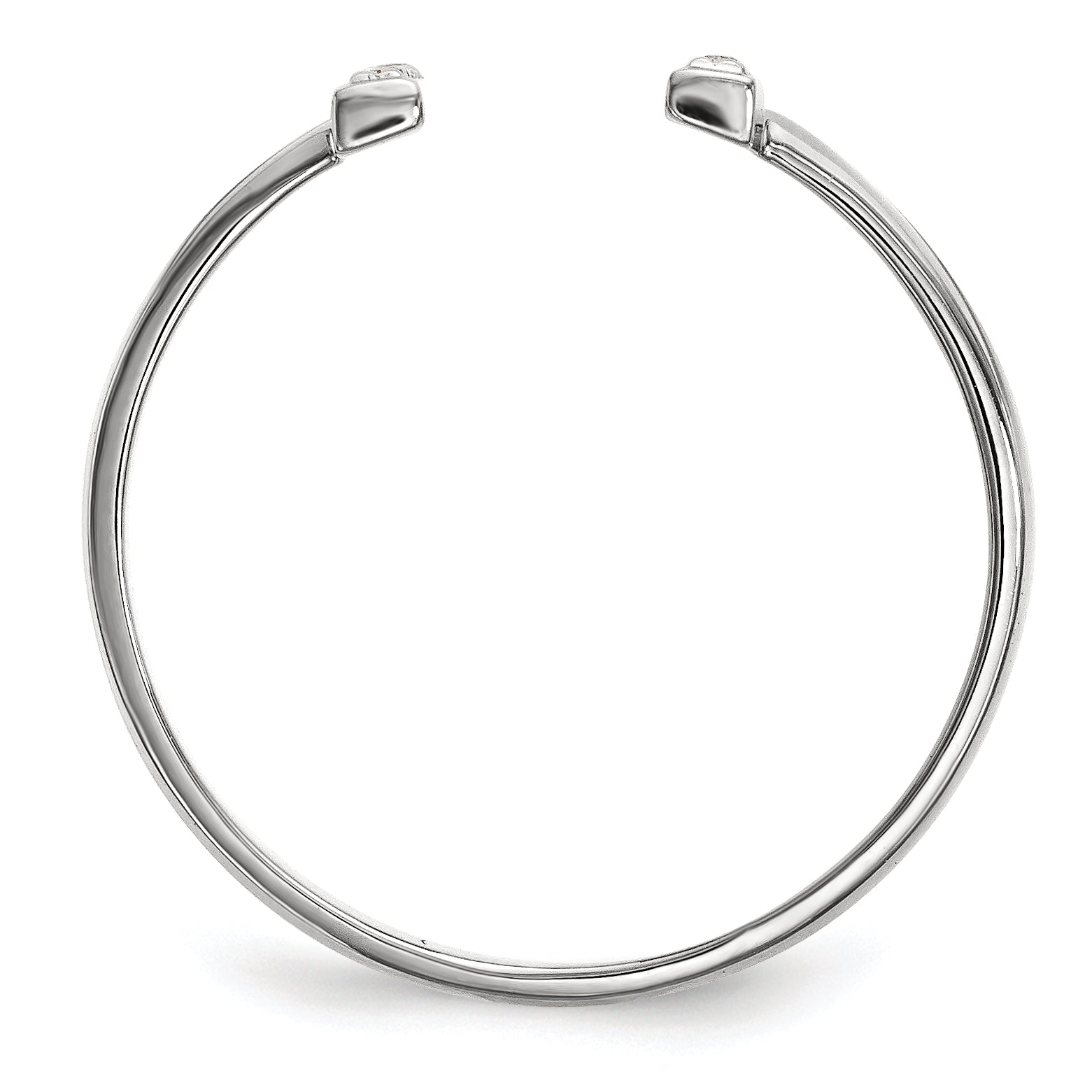 14kw Diamond Double Bar Ring