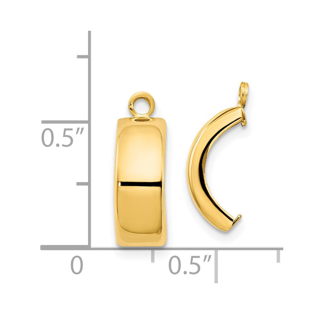 14k Polished Earring Jackets