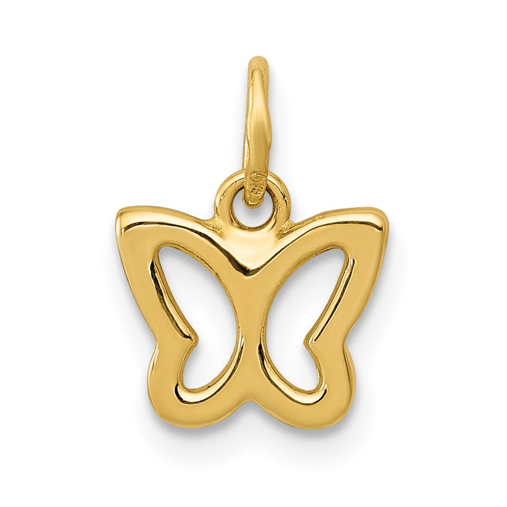 14k Polished Butterfly Pendant
