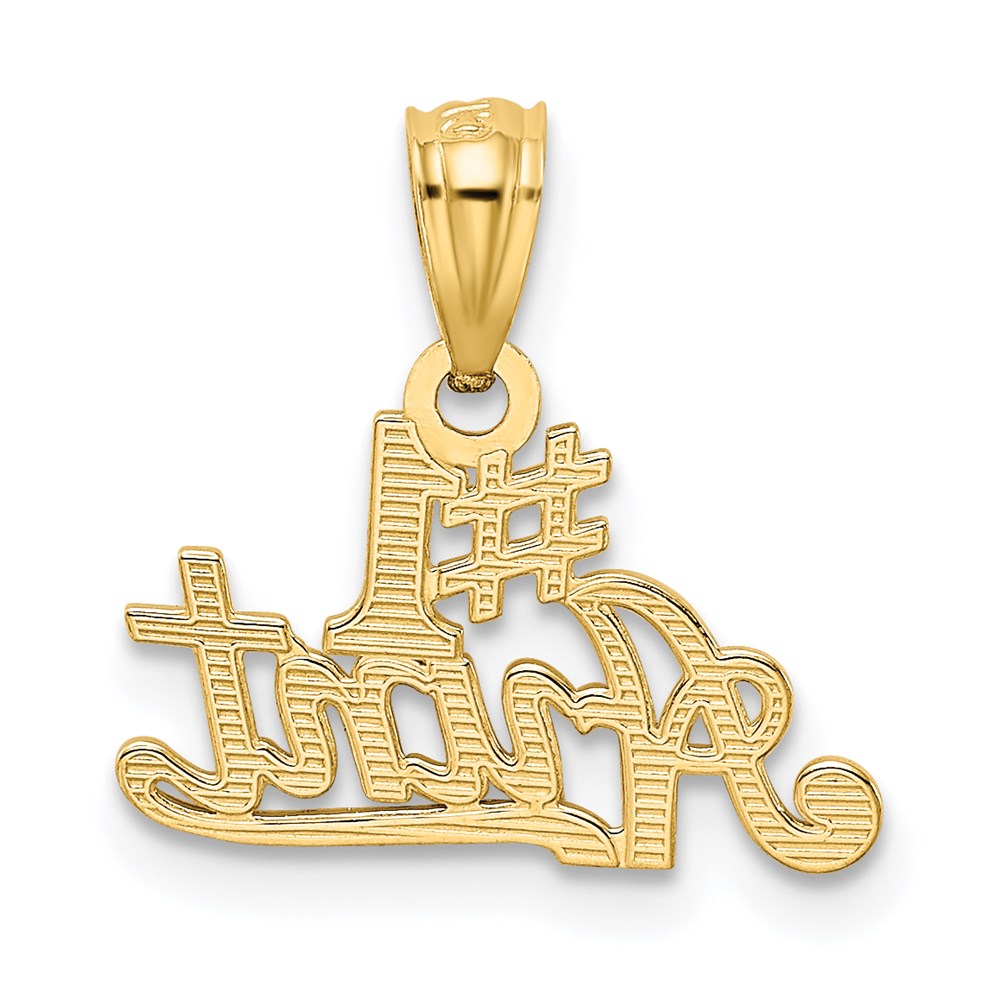 14k #1 AUNT Pendant