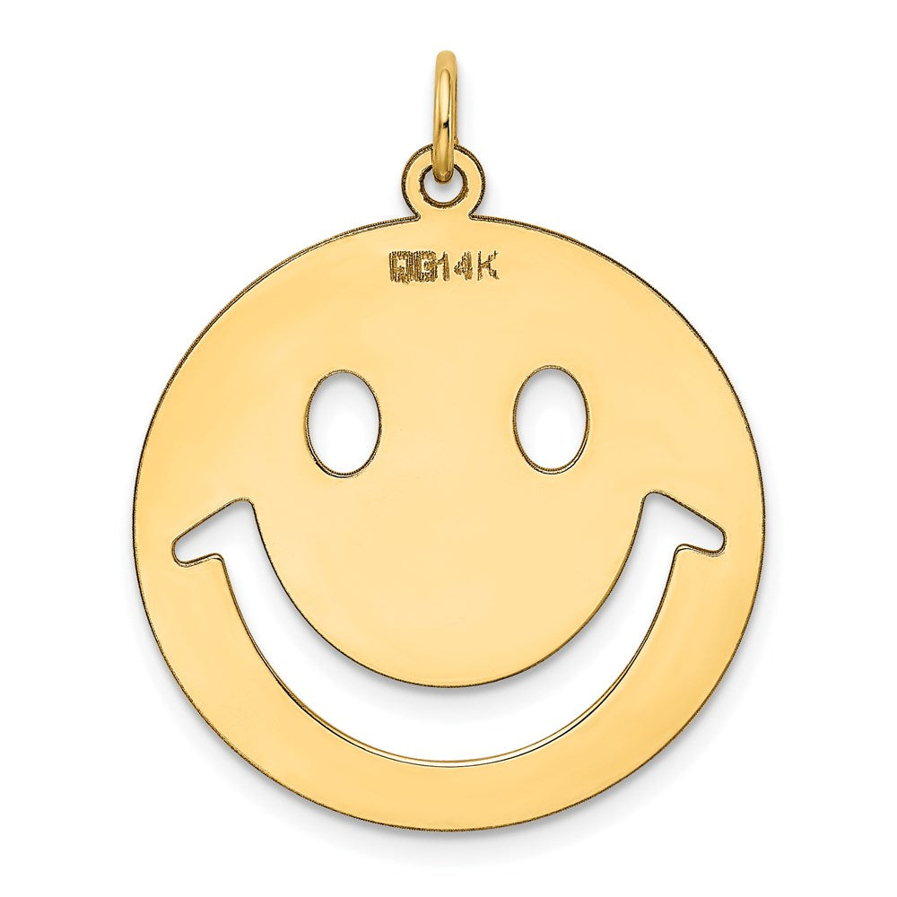 14k Smiley Face Charm