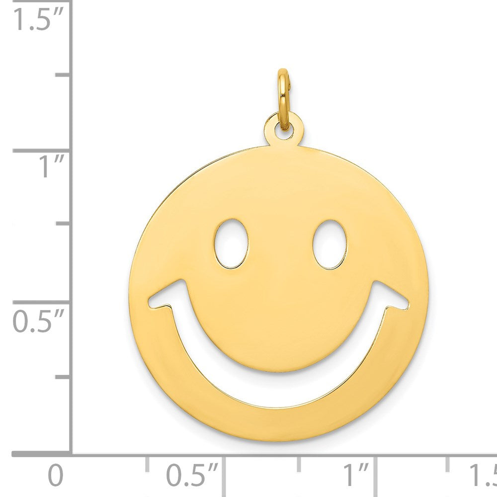14k Smiley Face Charm