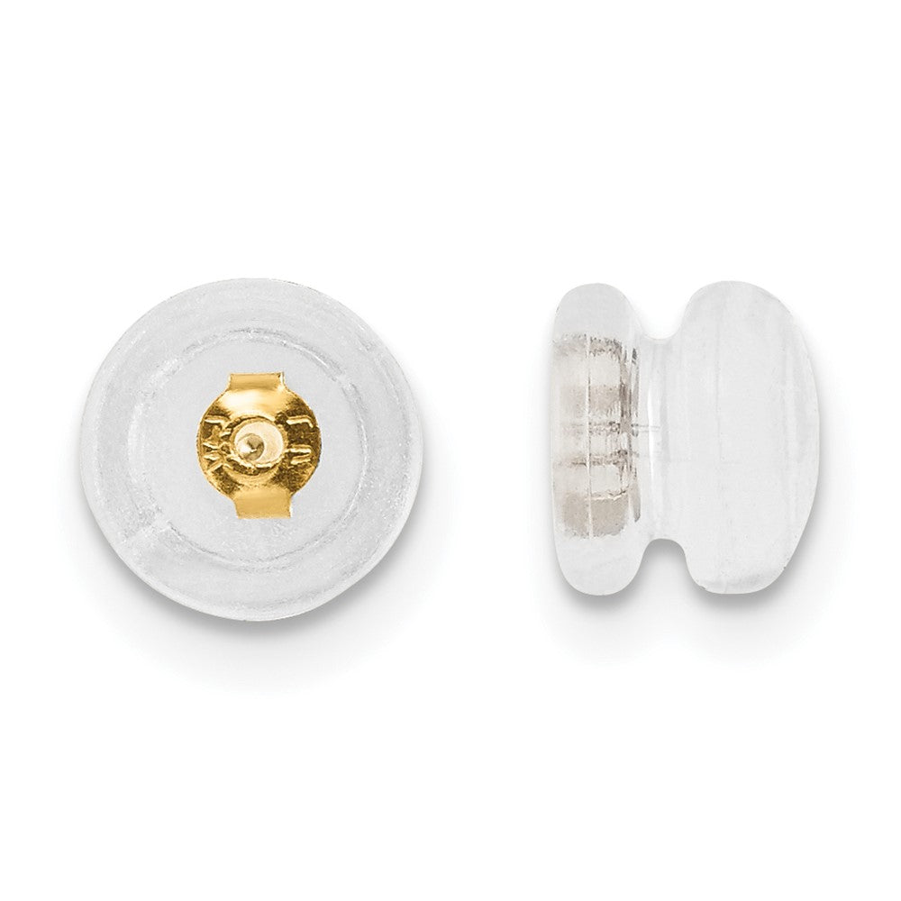 Silicone Sliders 14K YG Mushroom 1 Pair