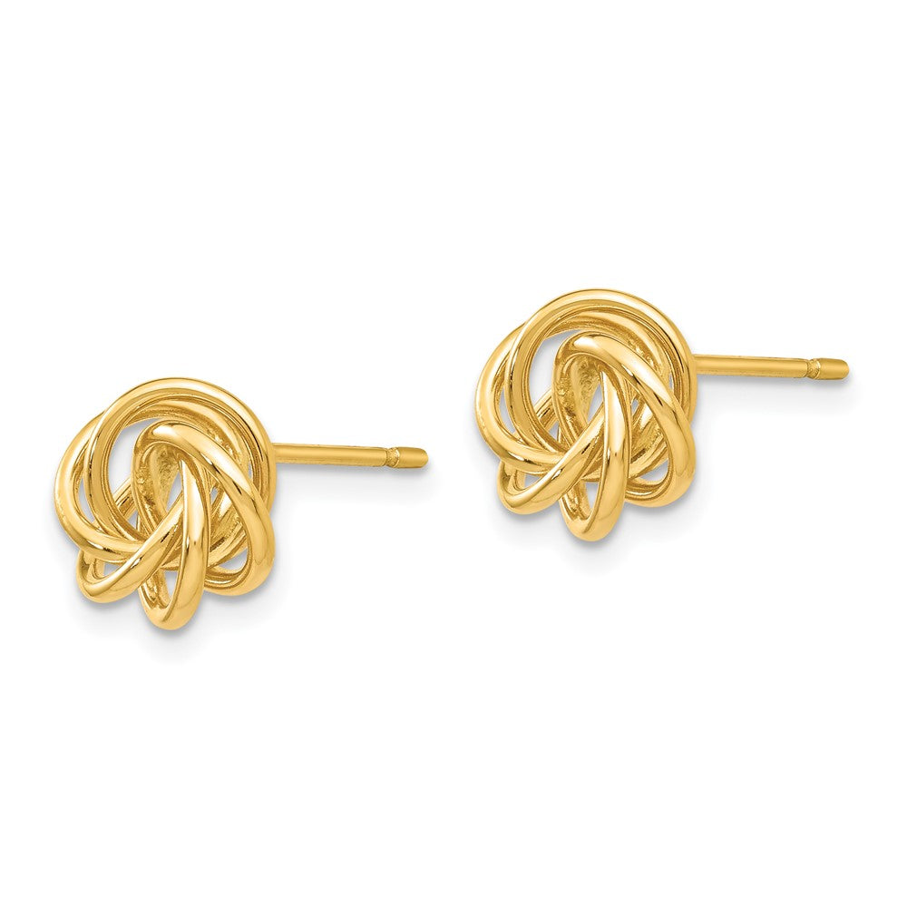 14k Polished Knot Post Earrings