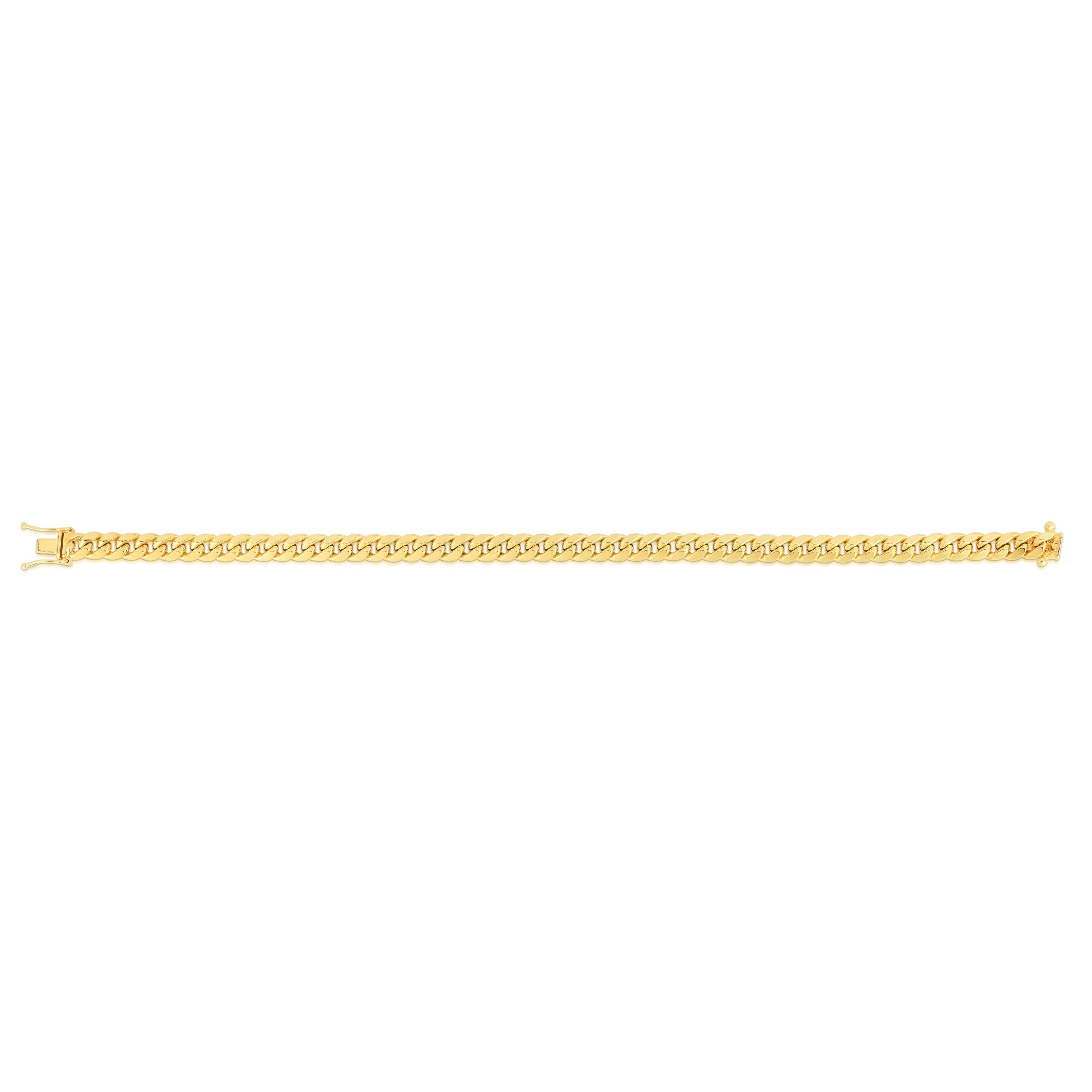 10K Yellow Gold 3.2mm 24" Miami Cuban Chain with Box Clasp