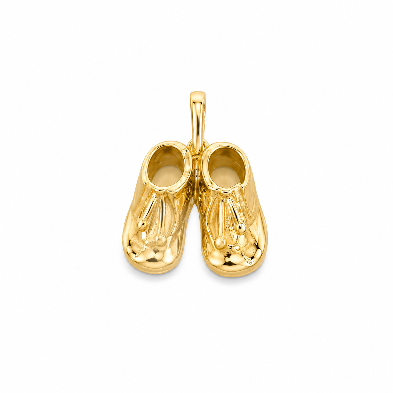 14KT Baby Shoes Yellow Gold Pendant {A2B1]
