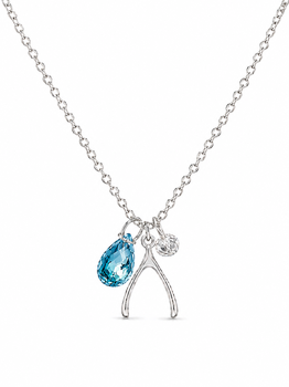 925 Sterling Silver Polished Wishbone Necklace