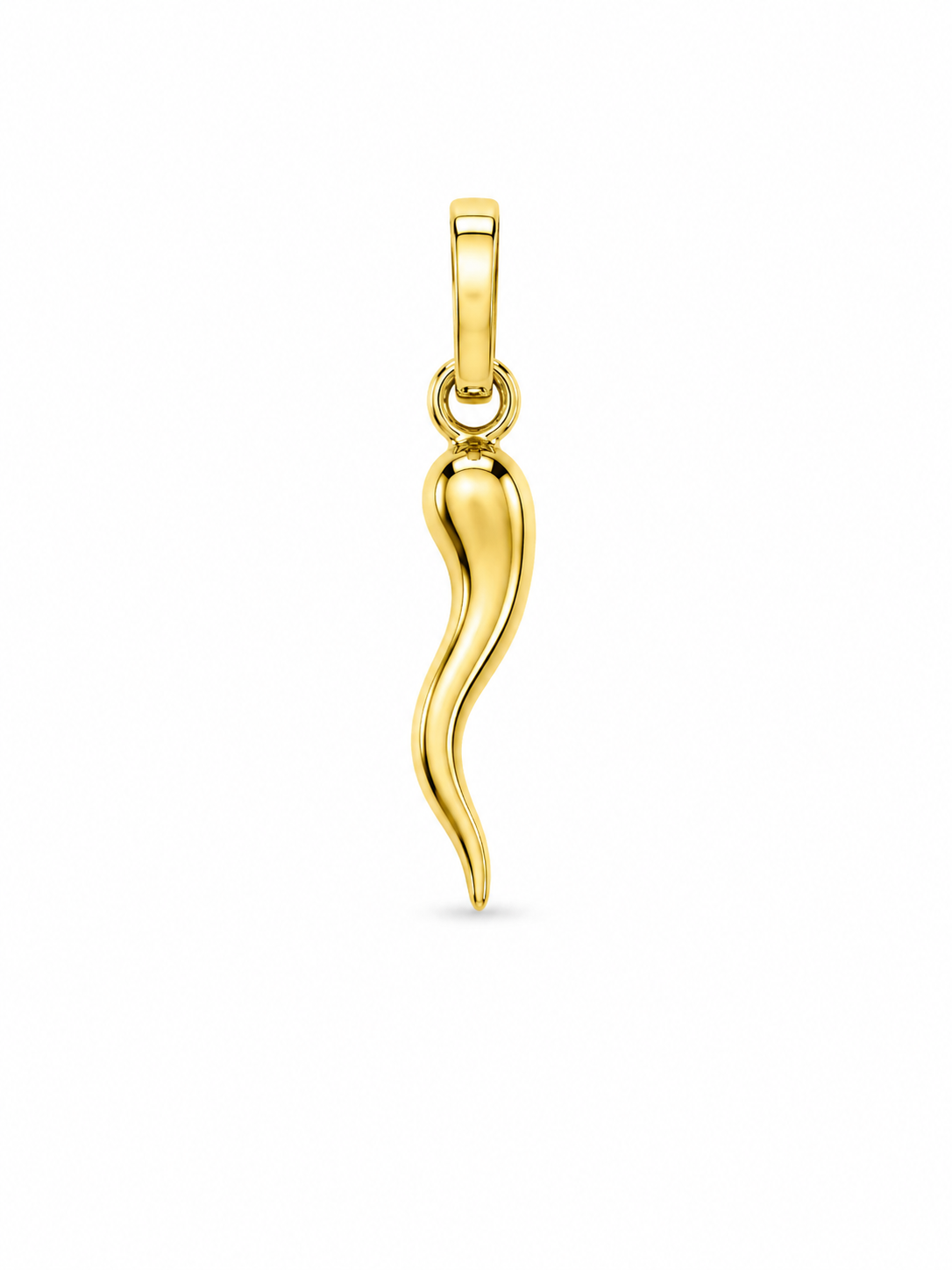 18KT Cornicello Yellow Gold Pendant [A0B5]