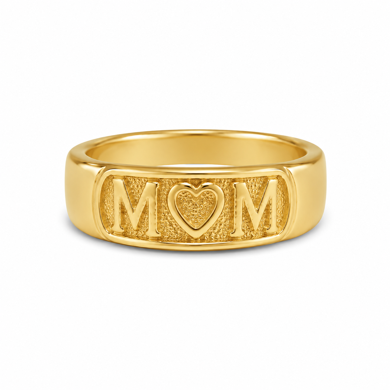 14KT Yellow Gold Mom Band [A3P3]