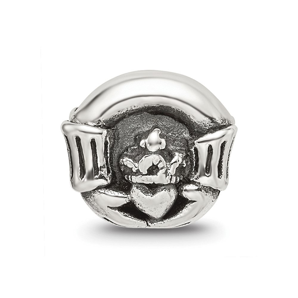 Sterling Silver Reflections Claddagh Bead