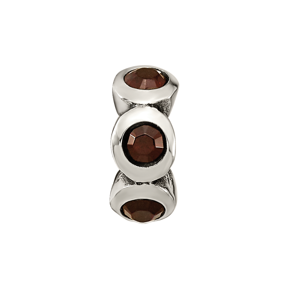 Sterling Silver Reflections January Preciosa Crystal Birthstone Bead