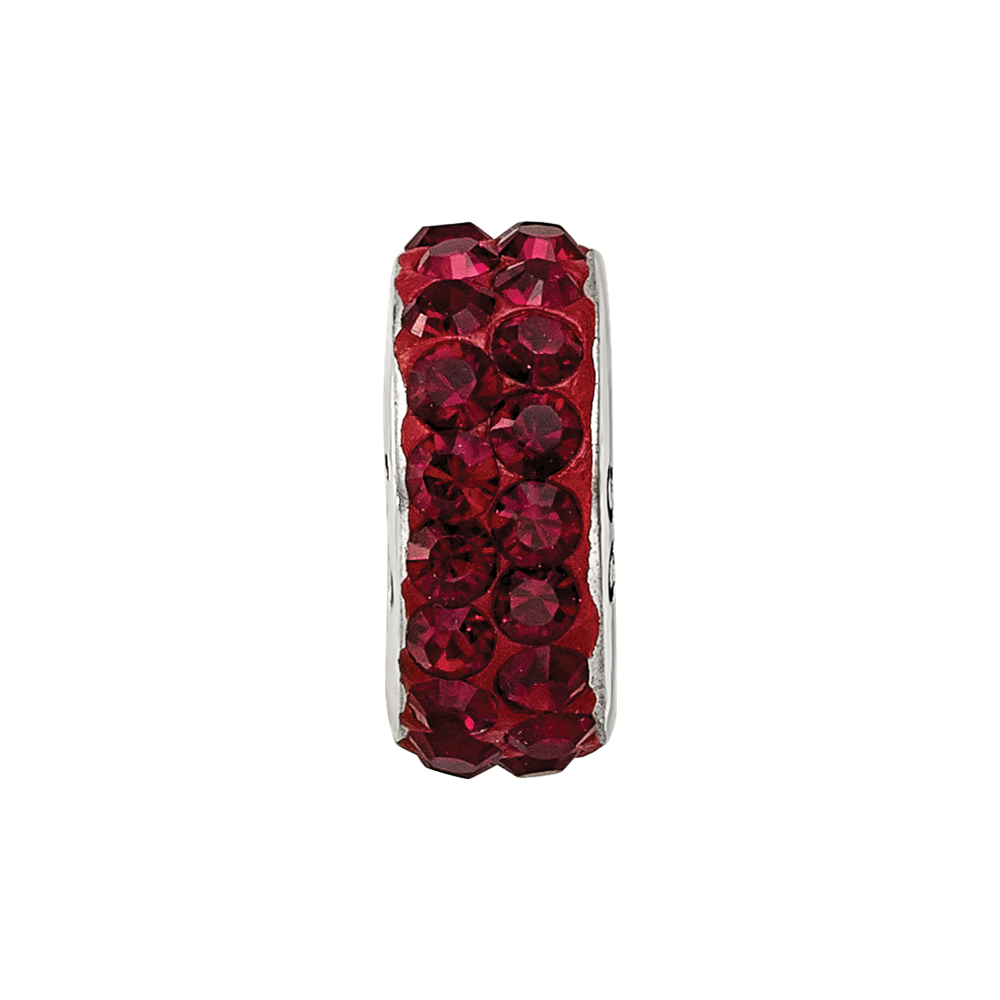 Sterling Silver Reflections Jan Double Row Preciosa Crystal Bead