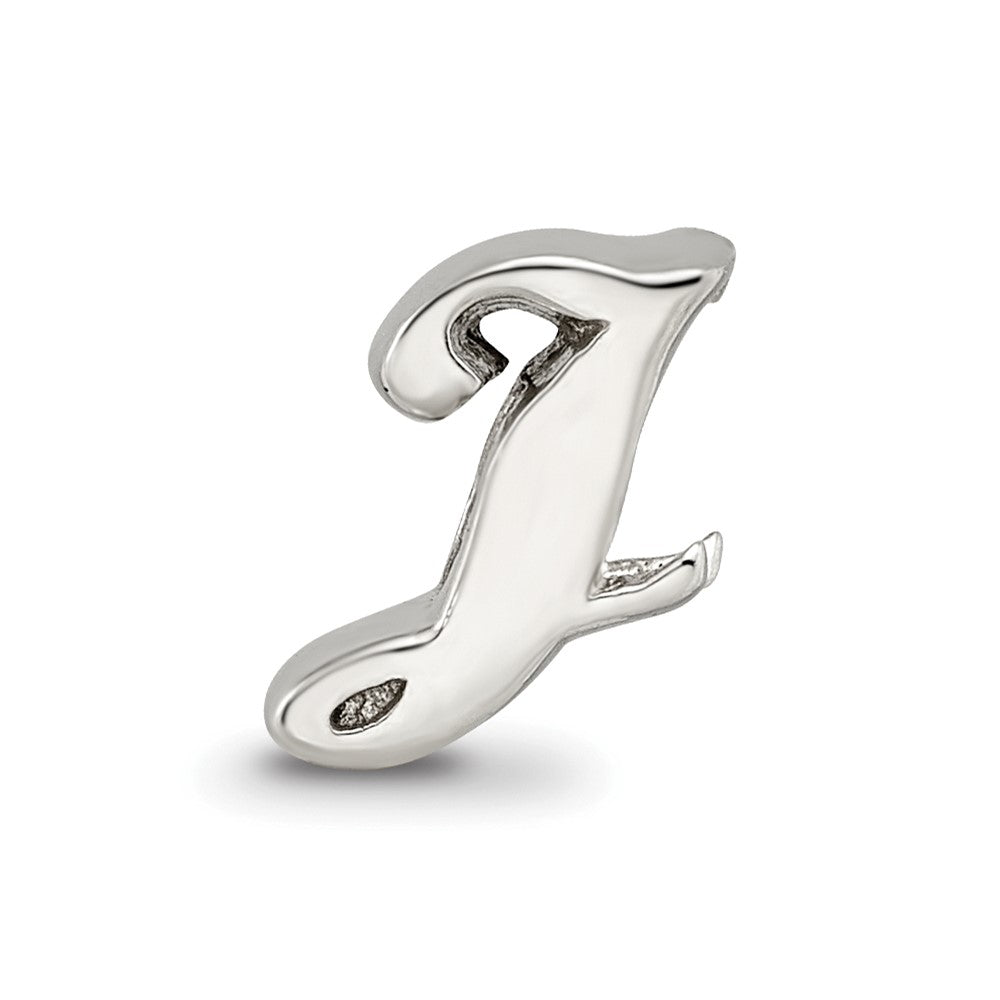 Sterling Silver Reflections Letter J Script Bead