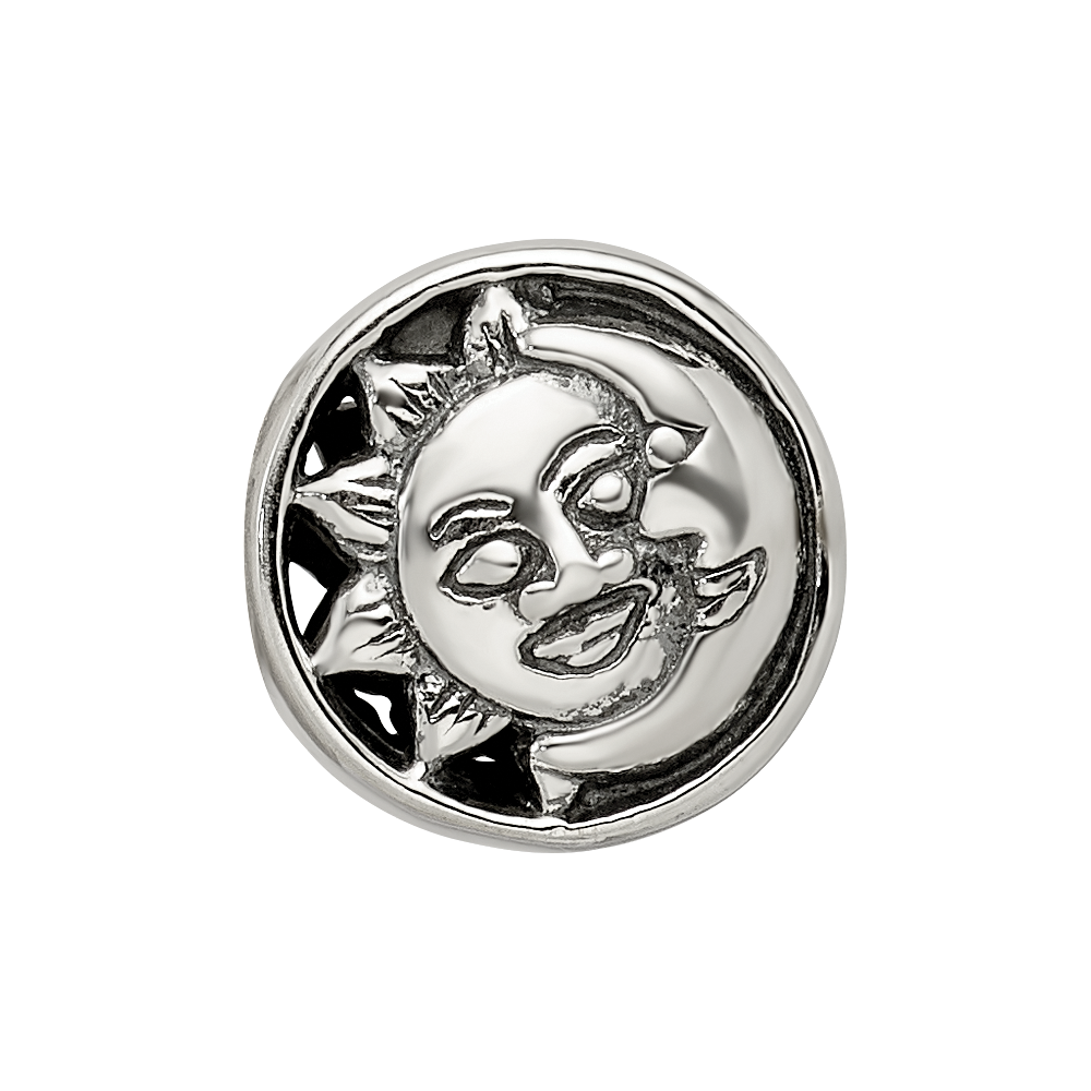 Sterling Silver Reflections Sun/Moon Bead