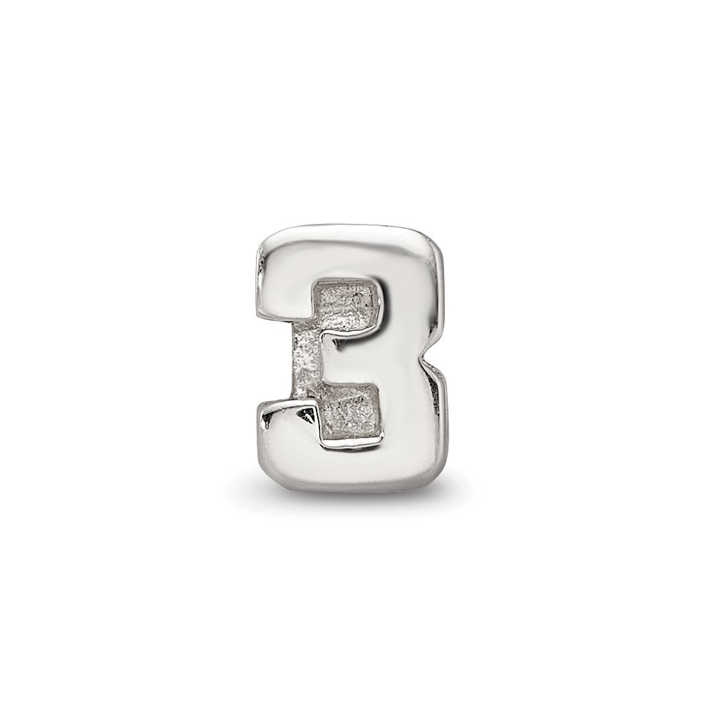 Sterling Silver Reflections Kids Number 3 Bead