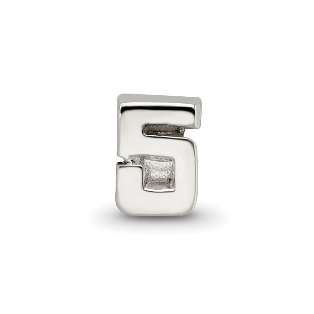 Sterling Silver Reflections Kids Number 5 Bead