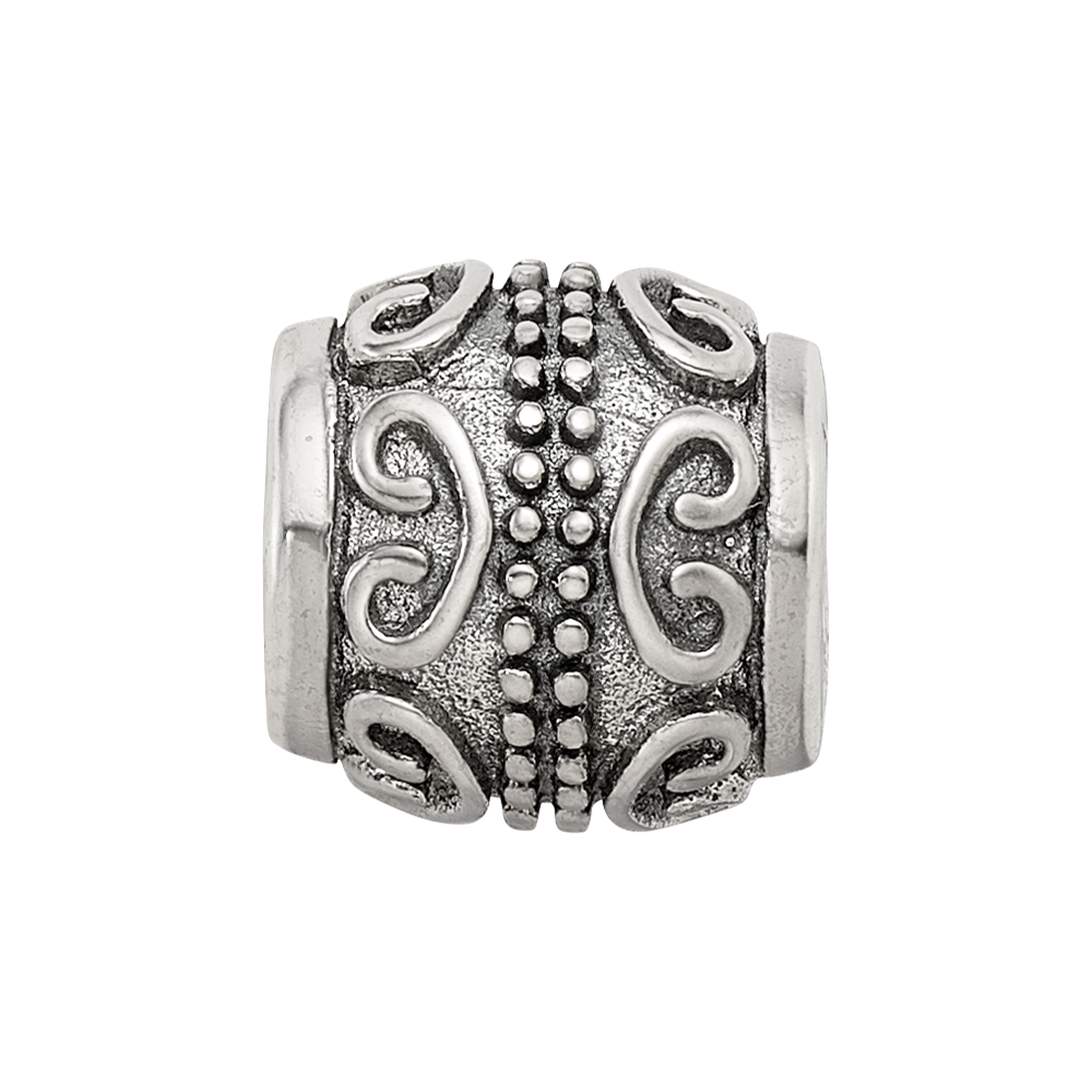 Sterling Silver Reflections Scroll Bali Bead