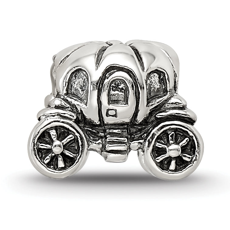 Sterling Silver Reflections Pumpkin Carriage Bead Size: 7.27MM X 10MM