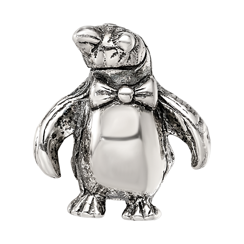 Sterling Silver Reflections Penguin Bead