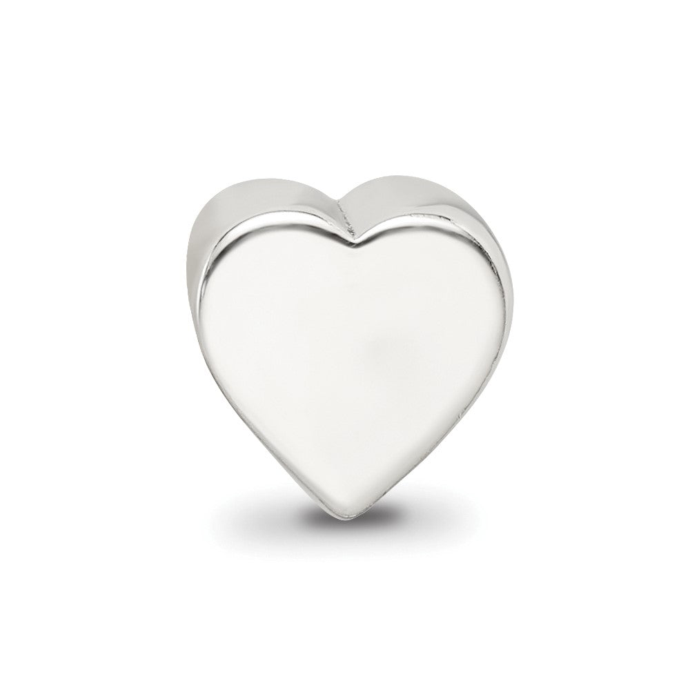 Sterling Silver Reflections Heart Shape Bead