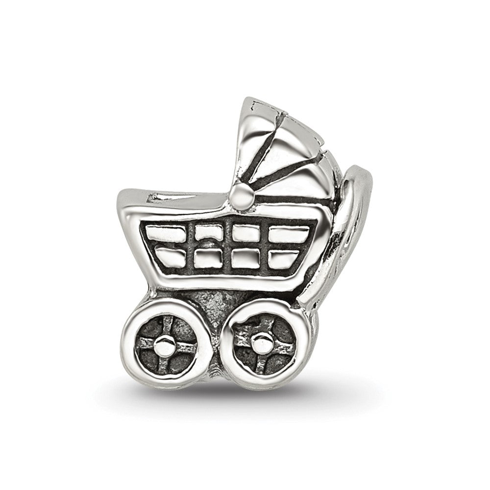 Sterling Silver Reflections Baby Carriage Bead