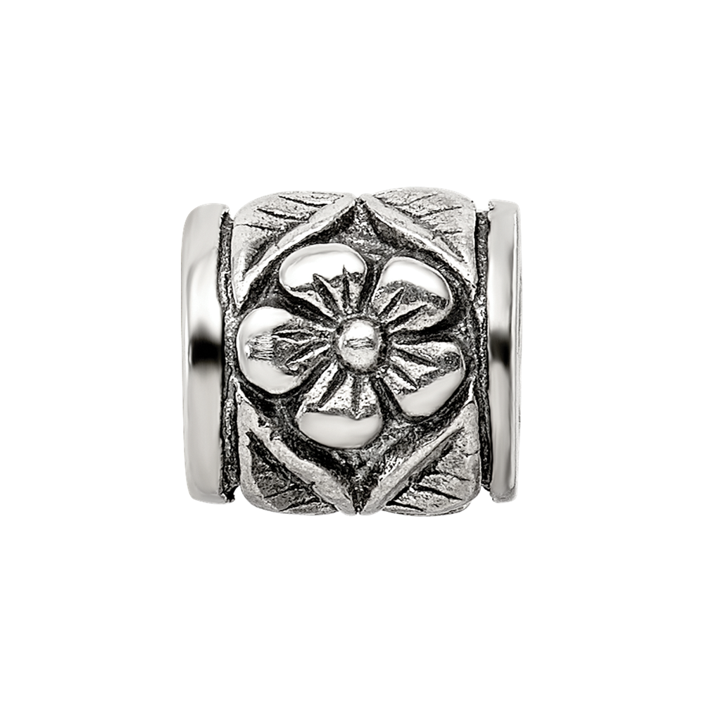 Sterling Silver Reflections Floral Bead
