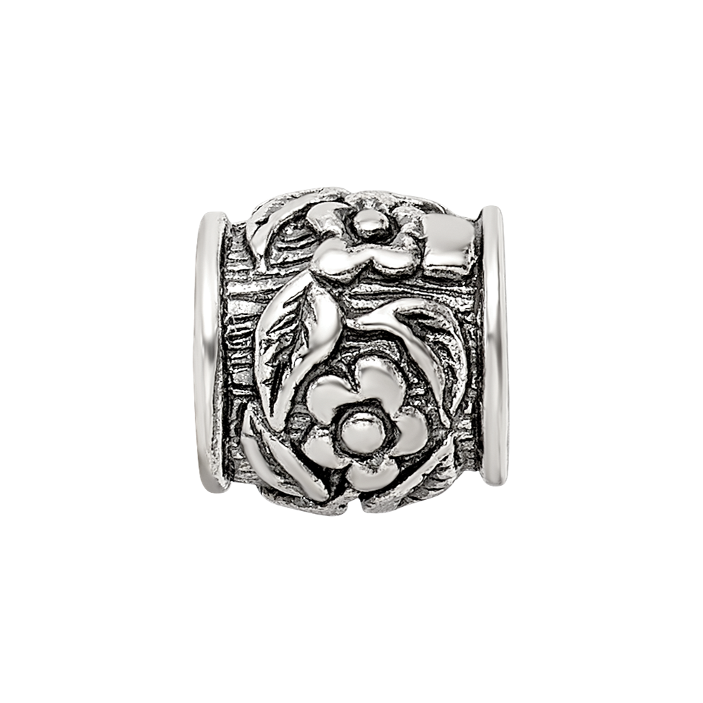 Sterling Silver Reflections Floral Bead