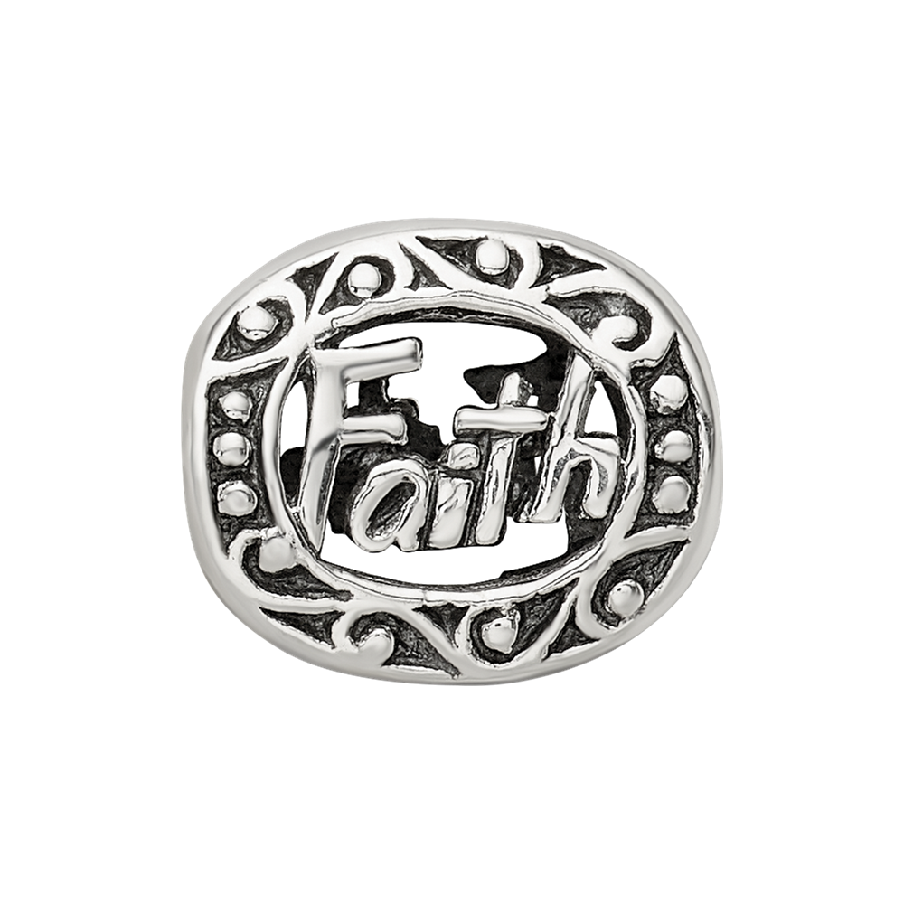 Sterling Silver Reflections Faith Bead