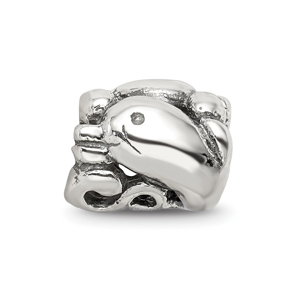 Sterling Silver Reflections Dolphin Bead