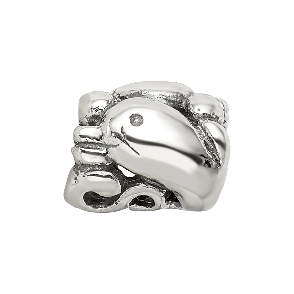 Sterling Silver Reflections Dolphin Bead