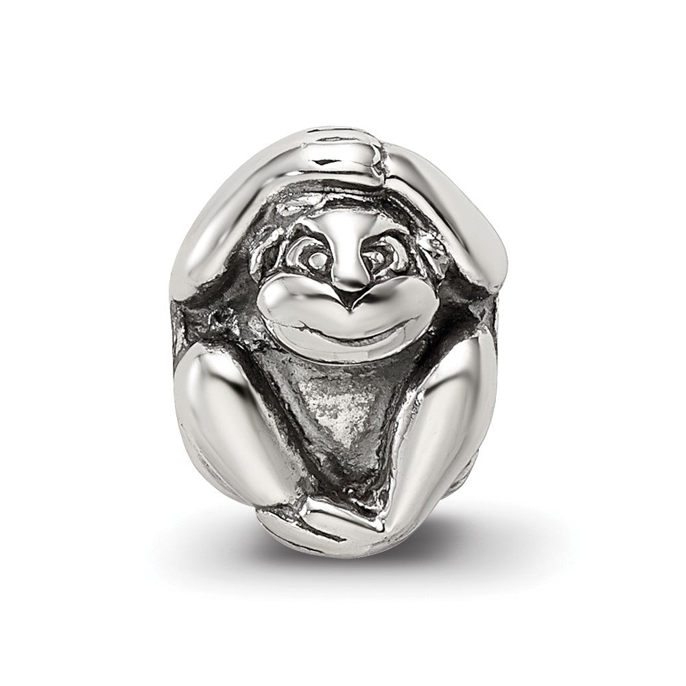 Sterling Silver Reflections Monkey Bead