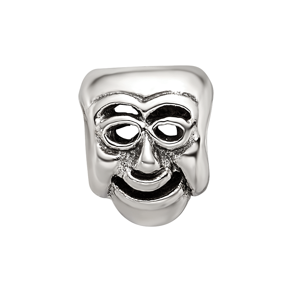 Sterling Silver Reflections Comedy Mask Bead