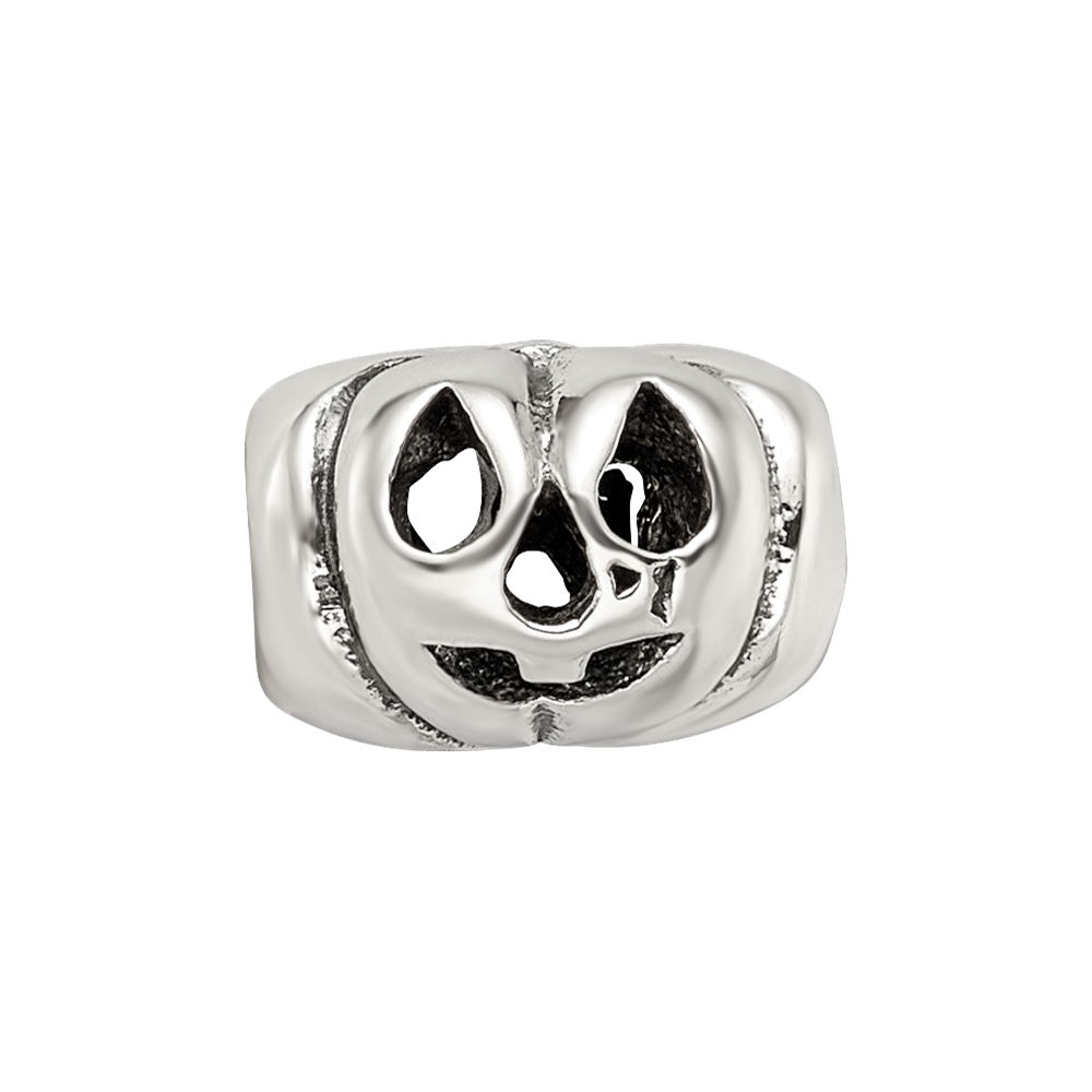 Sterling Silver Reflections Jack o Lantern Bead