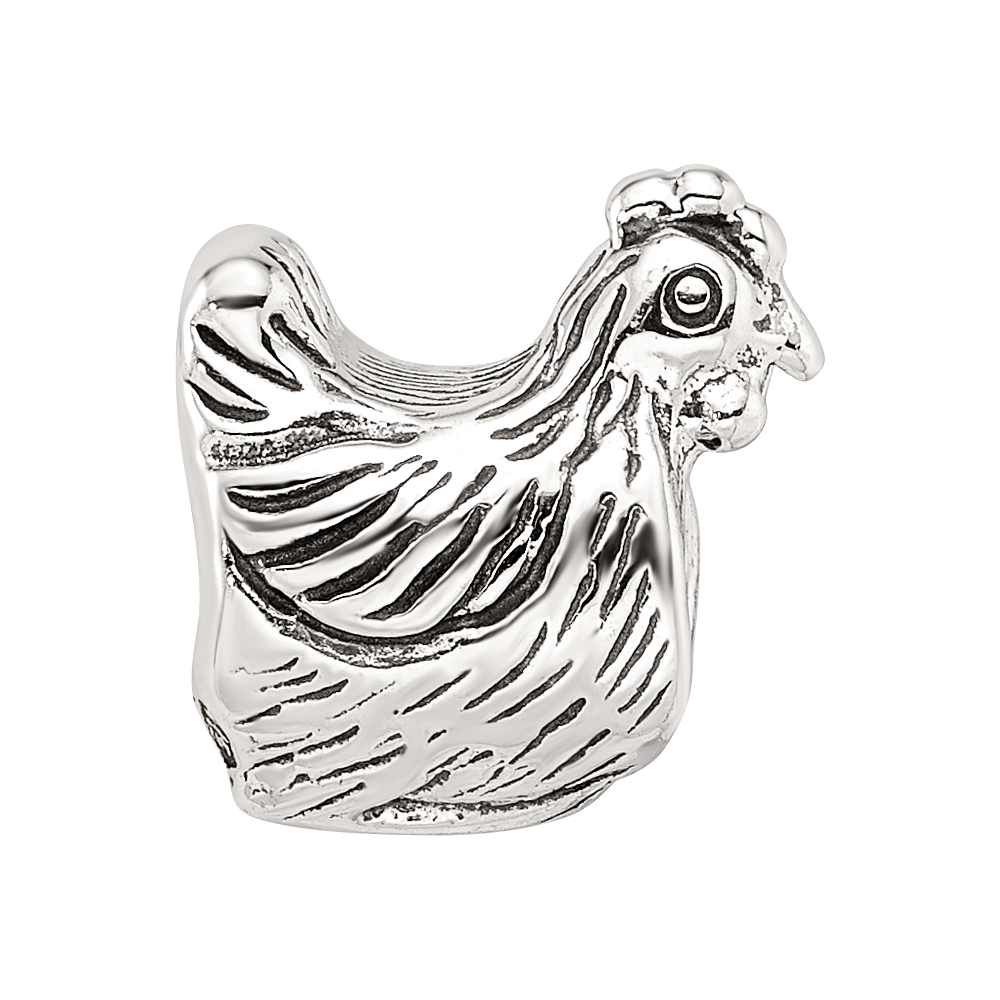 Sterling Silver Reflections Chicken Bead