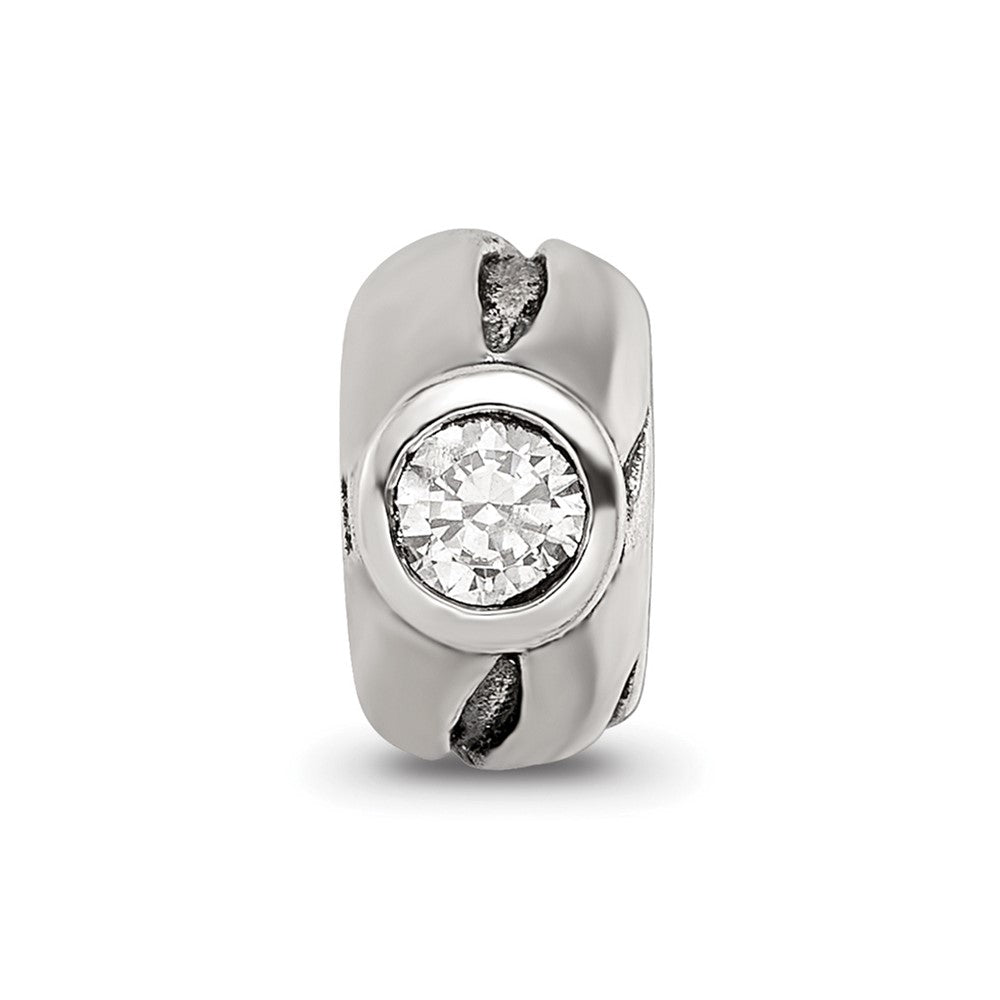 Sterling Silver Reflections CZ Bead