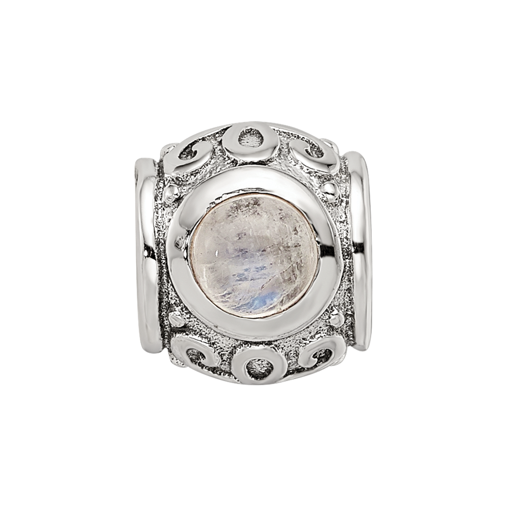 Sterling Silver Reflections Moonstone Bead