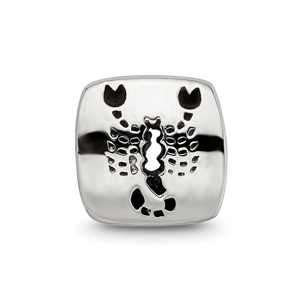 Sterling Silver Reflections Scorpio Zodiac Antiqued Bead