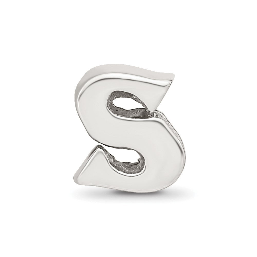 Sterling Silver Reflections Letter S Bead