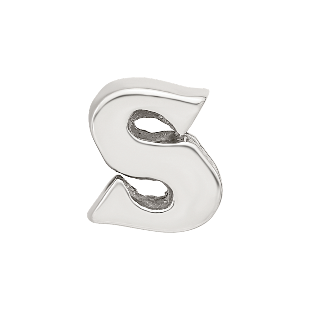 Sterling Silver Reflections Letter S Bead