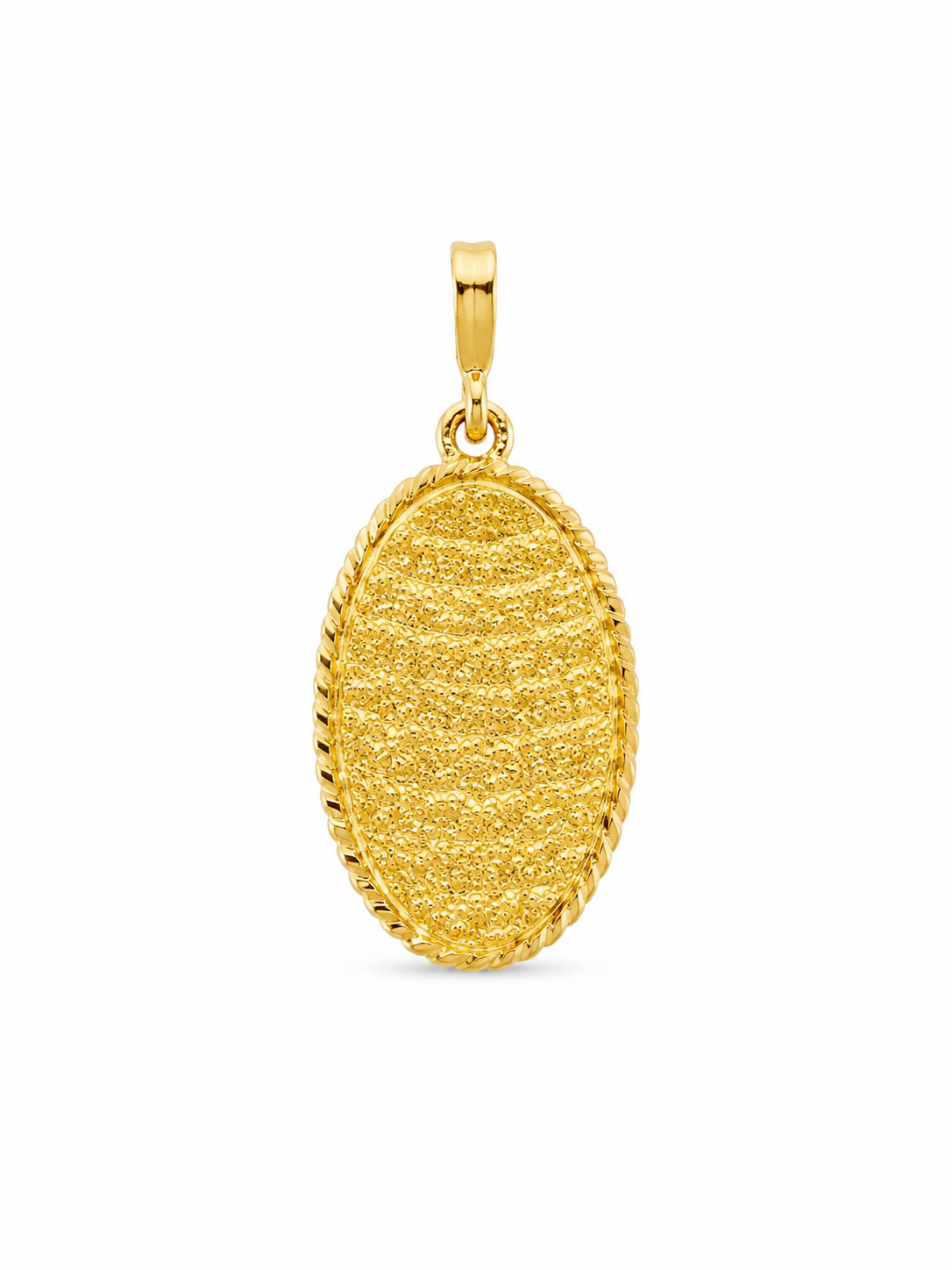 22KT Oval Arabic Script Yellow Gold Pendant [A1B0]