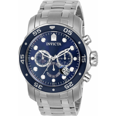 Invicta Men's 0070 Pro Diver Quartz Chronograph Blue Dial Watch