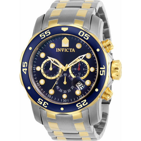 Invicta Men's 0077 Pro Diver Quartz Chronograph Blue Dial Watch