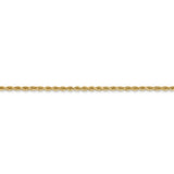 14k 1.75mm D/C Rope Anklet 014L - shirin-diamonds