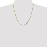 14k 1.75mm D/C Rope with Lobster Clasp Chain